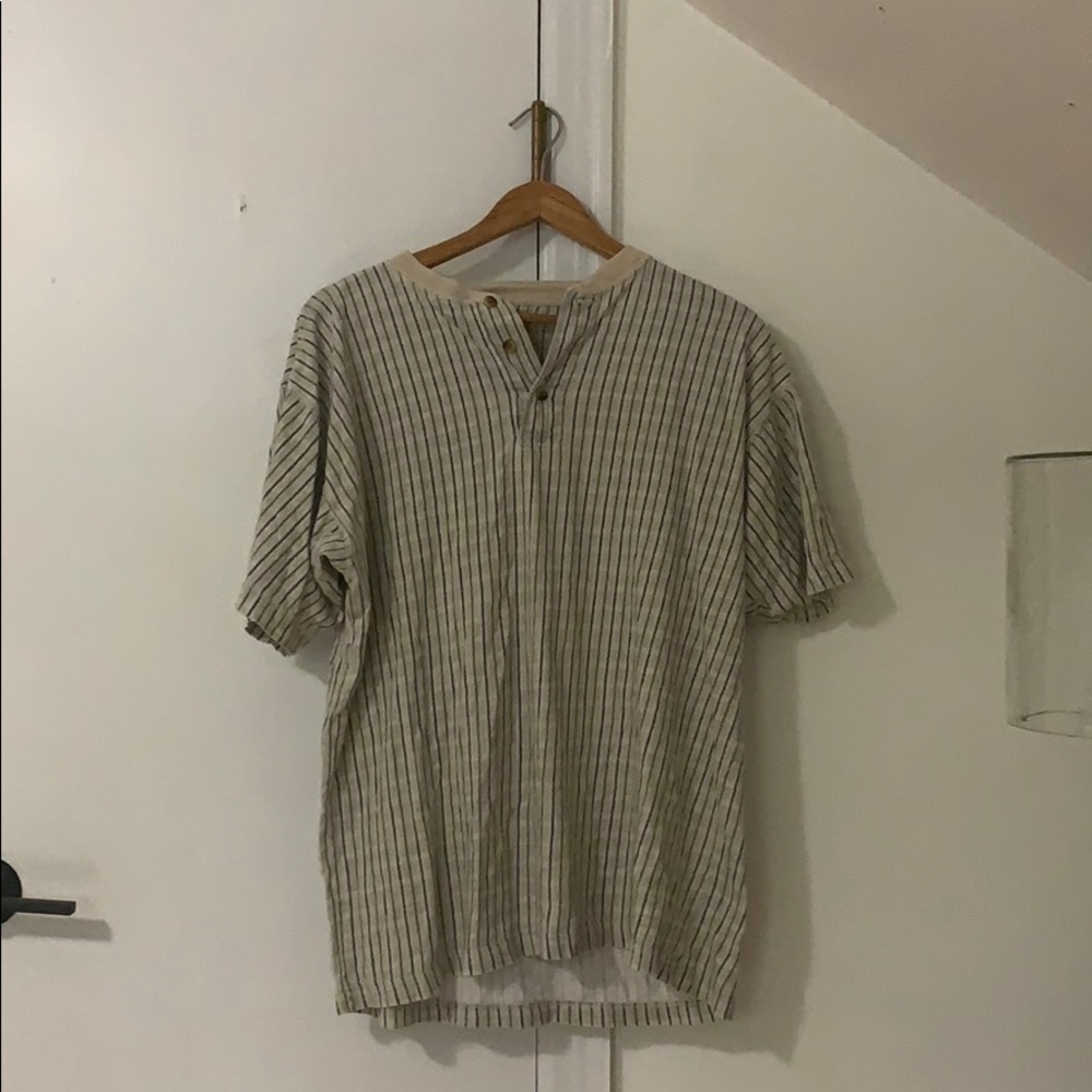 Striped button shirt